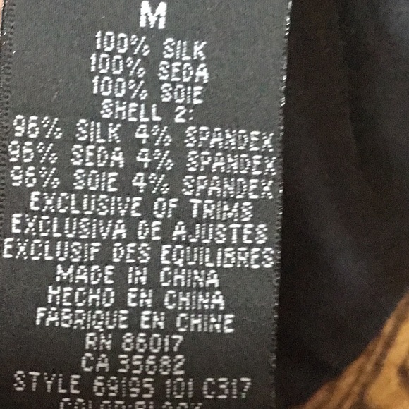 Bebe Striped Silk Blouse - Picture 9 of 9